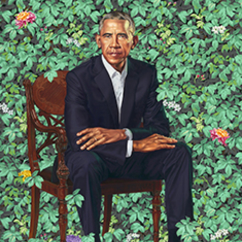 President Barack Obama (painting) by Kehinde Wiley.