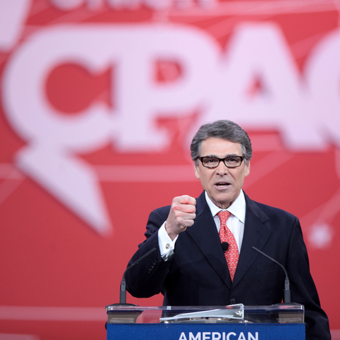 Perry speaking at the 2015 Conservative Political Action Conference in National Harbor, Maryland.
