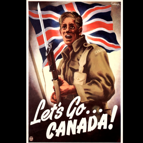 Wartime poster. Canada. The Bureau of Public Information was created in September 1939 to disseminate information about Canada’s war policies.