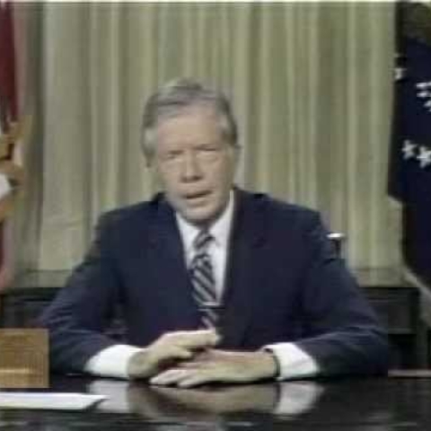 Image of Jimmy Carter during his ‘Malaise’ Speech.