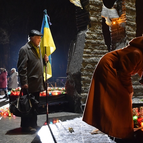 a ceremony in Ukraine