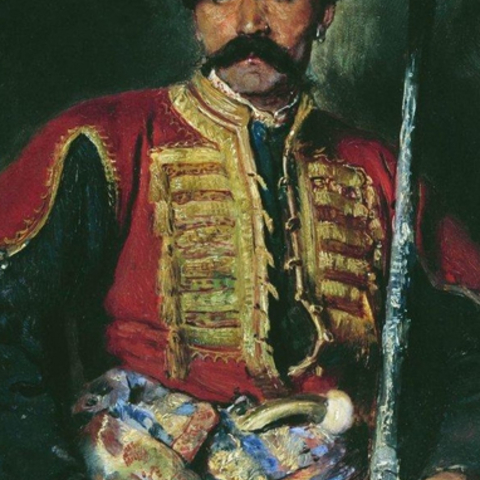 Zaporozhian Cossack by Konstantin Makovsky, 1884