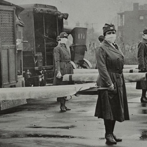 nurses holding stretchers