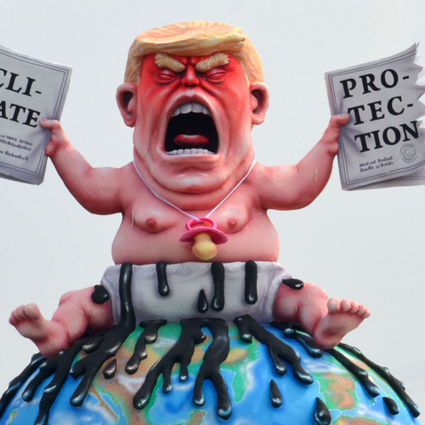 Trump Baby Statue