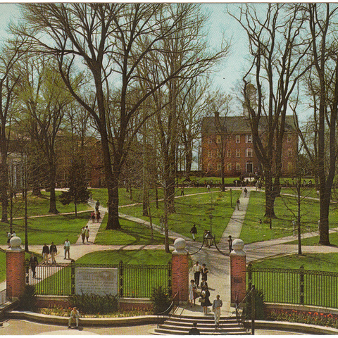 College Green, Ohio University, 1973.