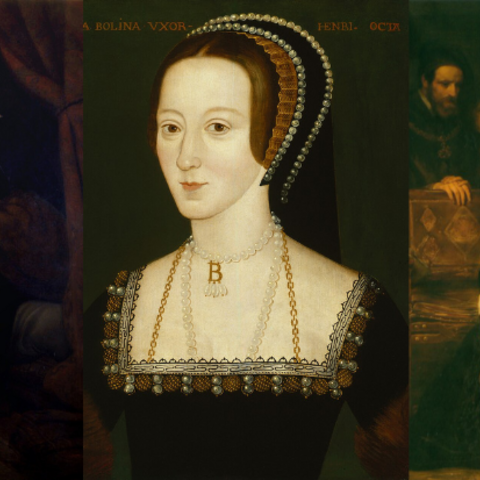 Anne Boleyn in the Tower of London, Portrait of Anne Boleyn, and Anne Boleyn with her Daughter. 