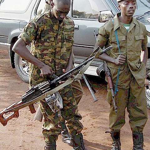 Congolese soldiers in 2001.