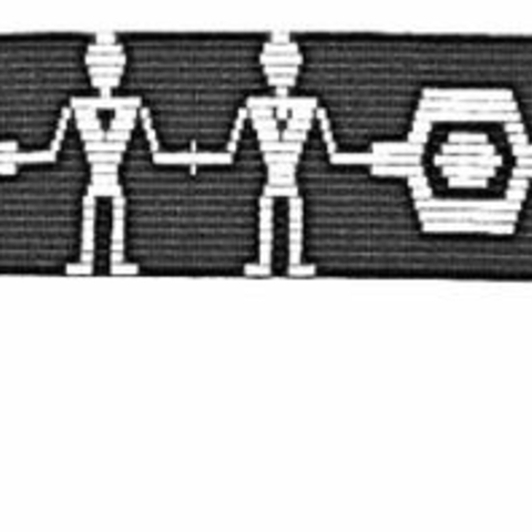 A replica of the Covenant Chain Wampum.
