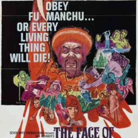 A movie poster for The Face of Fu Manchu.