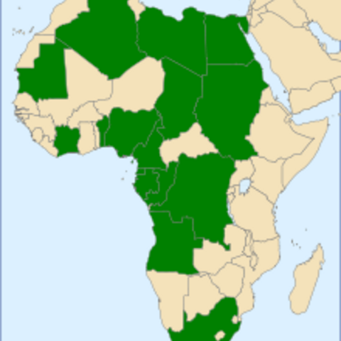 Map showing members of the African Petroleum Producers Association (APPA).