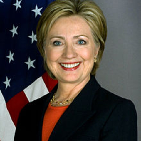 Former U.S. Secretary of State Hillary Clinton.