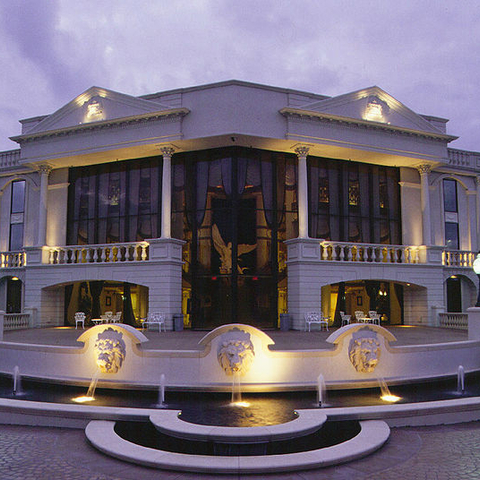 The headquarters for the Trinity Broadcasting Network in Costa Mesa, CA.