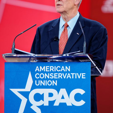 Oliver North at the Conservative Political Action Conference in 2015.