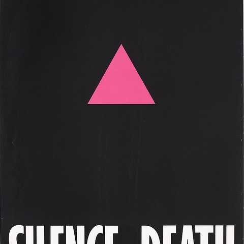 A 1987 poster from the precursor to the protest group ACT UP.