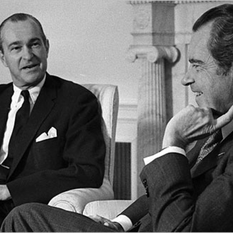 Richard Helms and President Richard Nixon.