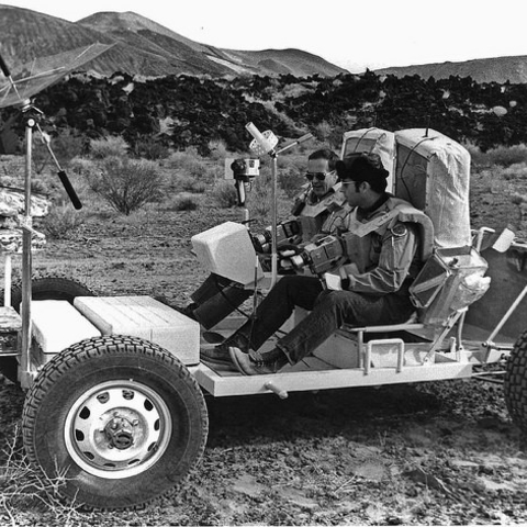 Equipment testing in Nevada in 1972.