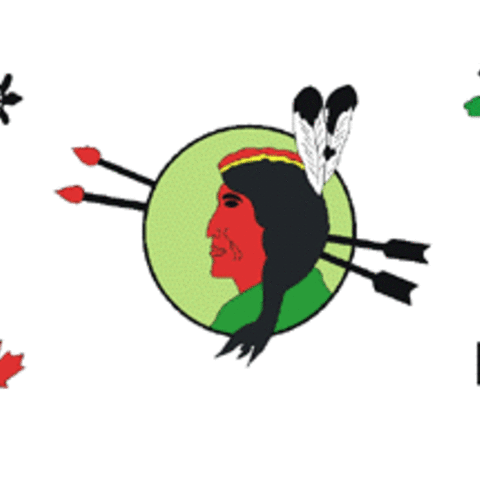 The flag of the Odanak First Nation.