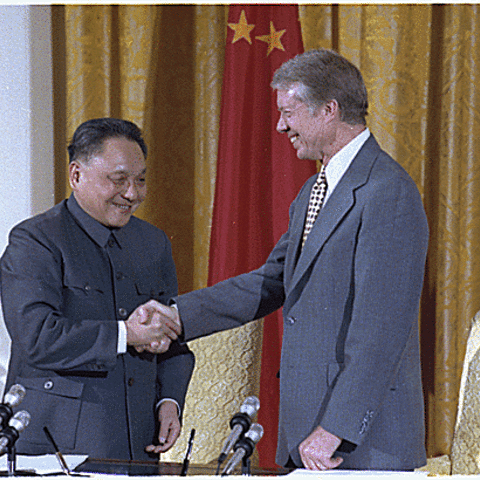 President Carter visiting China.