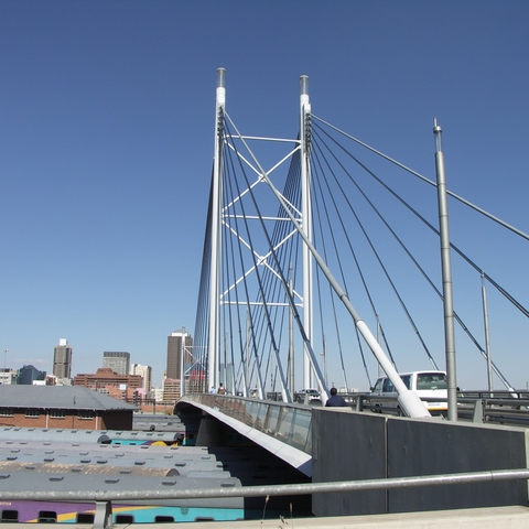 Nelson Mandela Bridge in Johannesburg, South Africa