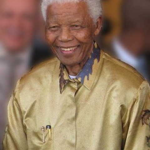 Former South African President and Political Leader Nelson Mandela in 2008
