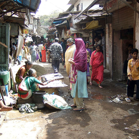 Dharavi Slum in Mumbai, India, 2008