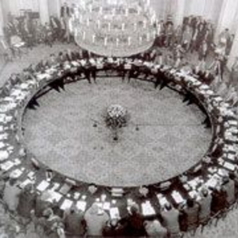 The 1989 Round Table Talks in Poland, where leaders of Solidarity and the Communist Party worked out a more shared system of government for Poland