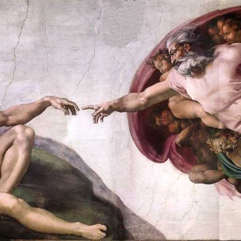 Michelangelo's "Creation of Adam," 1511