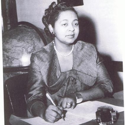 Dr. Ruth Wright Hayre, education reformer and Philadelphia public school teacher, in the 1950s