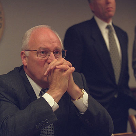 Vice President Dick Cheney with his chief of staff Lewis 'Scooter' Libby in 2001.