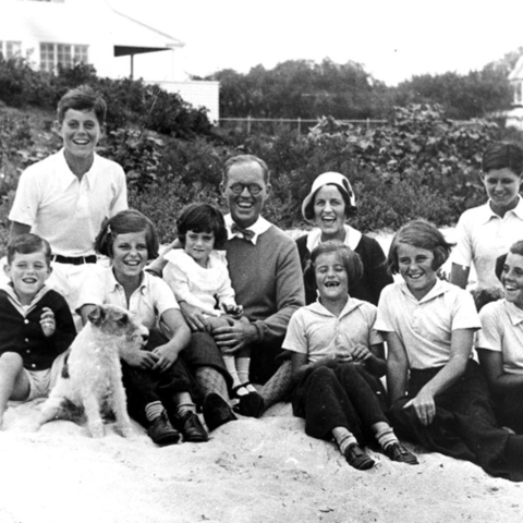 The Kennedy Family at Hyannis Port, Mass. in 1931 with Rosemary Kennedy on the far right.