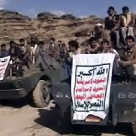 Houthi fighters in 2009.