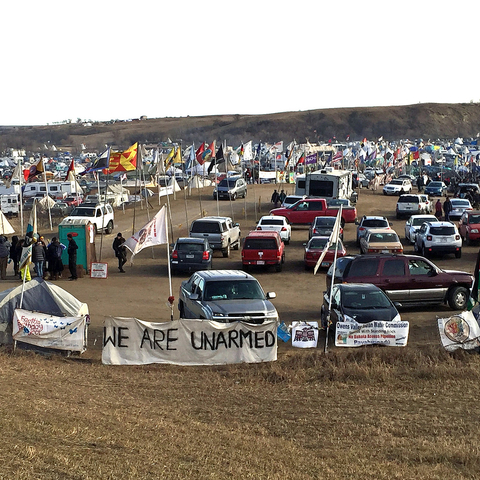 Oceti Sakowin Camp, or All Nations Camp, in Standing Rock.