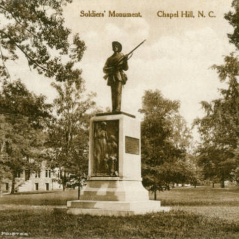 The Soldiers’ Monument known as 'Silent Sam.'