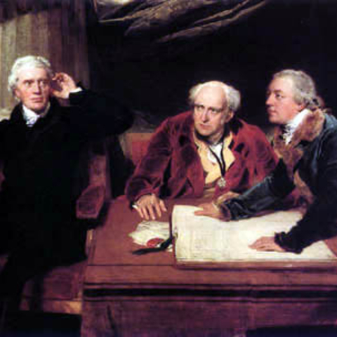 Francis Baring with brother John Baring and son-in-law Charles Wall.