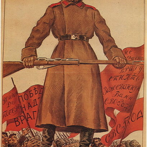 A 1916 tsarist poster entitled 'Freedom Loan.'