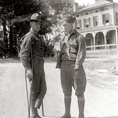 Amputees from WWI Recovering at Walter Reed