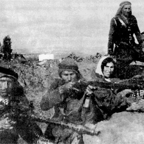 Palestinians fighting during the 1936 Arab Revolt