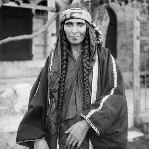 A Bedouin Palestinian woman in Jerusalem, 1900s