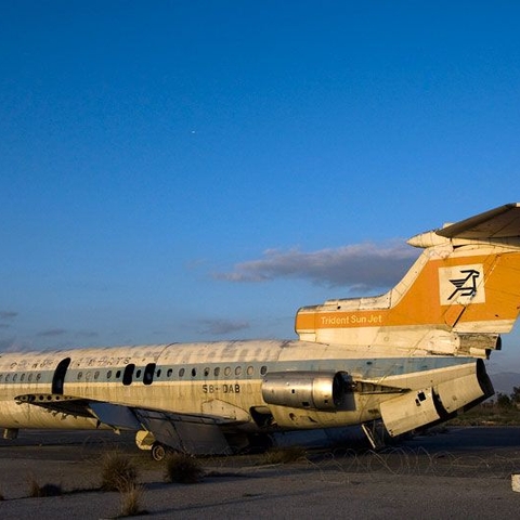 An aircraft rusts at Cyprus' Nicosia International Airport, abandoned in 1974 when fighting erupted between Greek and Turkish Cypriots. A U.N. peacekeeping force has been deployed there since 1964.