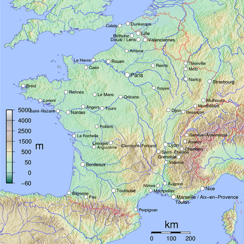 French metropolitan areas