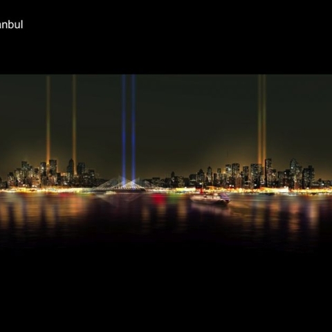 A rendition of Canal Istanbul as presented by Turkey's governing Justice and Development Party