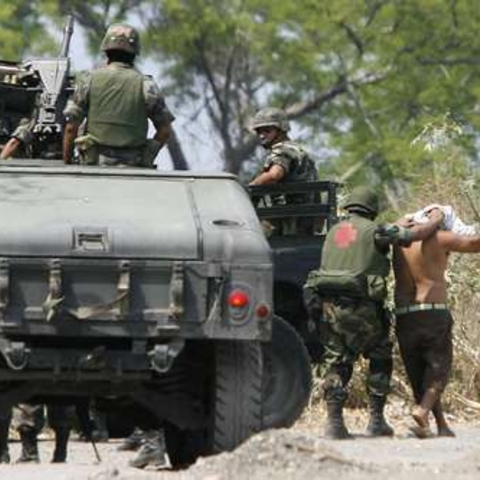 An anti-drug operation in Mexico in 2007