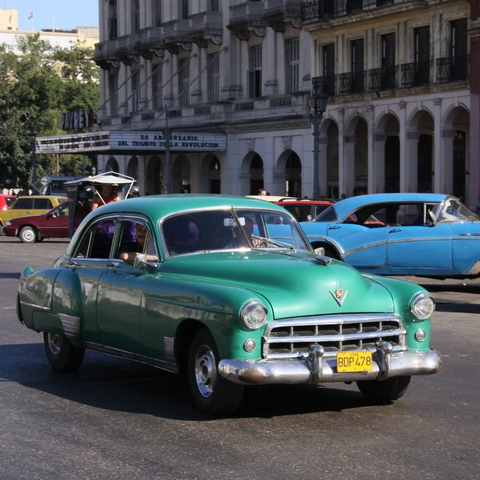 This antique Cadillac in today's Havana stands as a reminder of Cuba's presence at the heart of the intercontinental cocaine trade in the 1950s. The Cuban capital once had the most Cadillacs per capita of any city in the world.