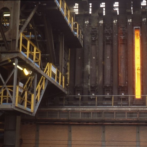 Coke oven at a smokeless fuel plant in Wales, United Kingdom