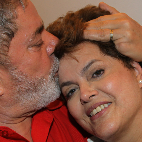 Brazil's outgoing President Luiz Inacio Lula da Silva and his successor, Dilma Rousseff