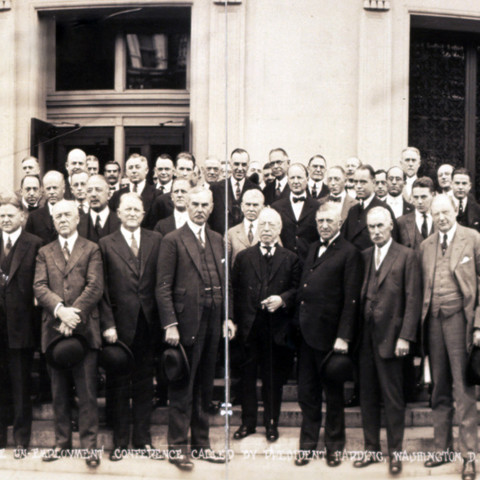 Representatives to Warren Harding's 1921 Conference on Unemployment, the brainchild of Herbert Hoover.