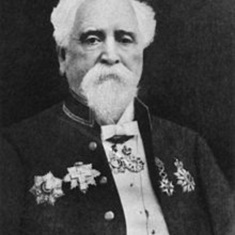 Hiram Stevens Maxim, an American who invented the Maxim machine gun