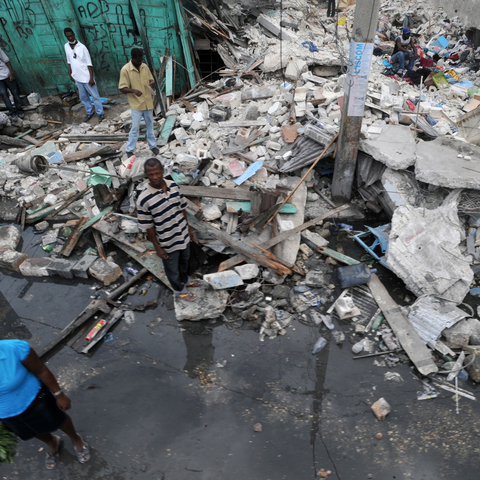 Devastation following Haiti's January 12, 2010 earthquake