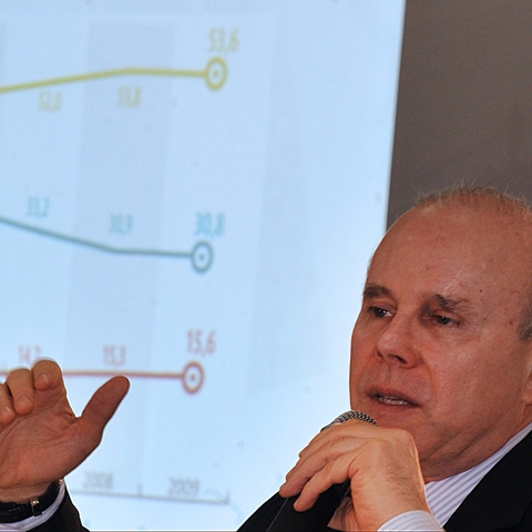 Brazilian Finance Minister Guido Mantega, who claimed that an 'international currency war' had broken out