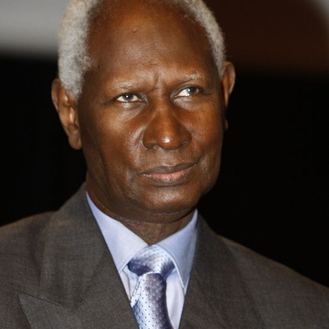 Abdou Diouf, president of Senegal from 1981 to 2000